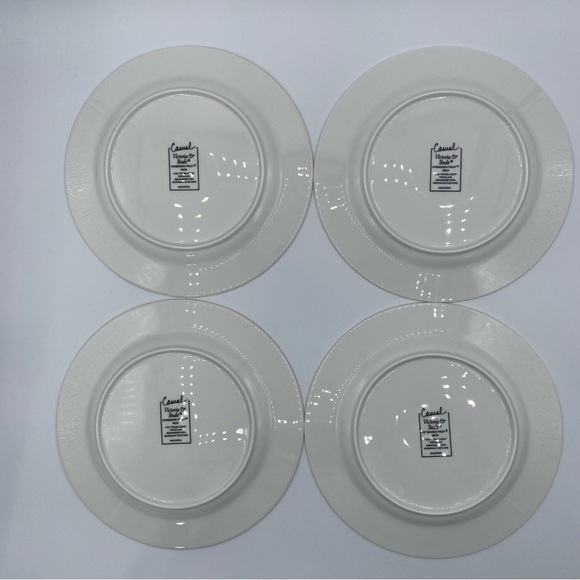 Casual Victoria & Beale Forbidden Fruit 7.5” Plates Fine Translucent Porcelain - Picture 4 of 10